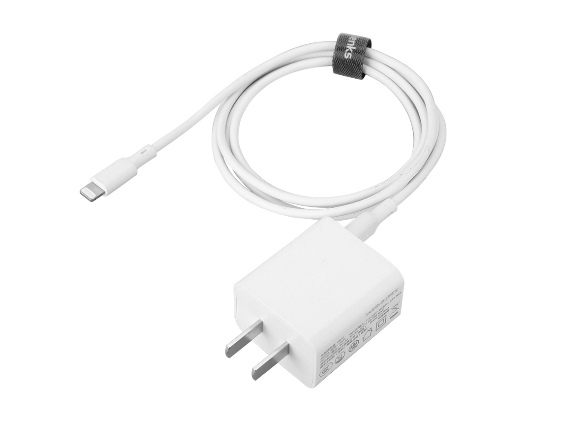 Conjunto de Carregamento Rápido LAXISCREED 18W PD com Cabo USB-C para Lightning