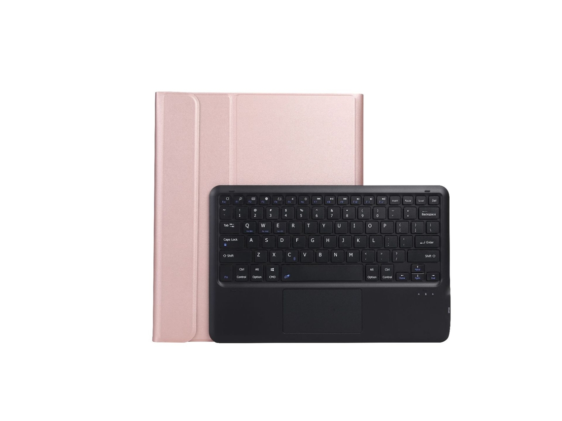 Capa de Teclado Bluetooth para Ipad Air 132024 Teclado Touch Magic Keyboard ,português, Ouro Rosa e Preto XIAOMOYU