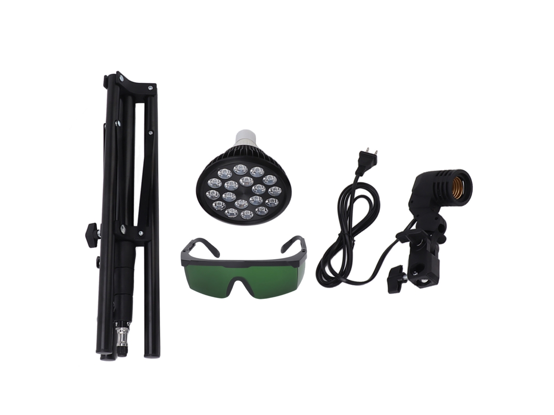 Lâmpada de Bronzeamento Luz Solar 460nm 54w Tripé Ajustável com Óculos E27 Plug US S/MARCA