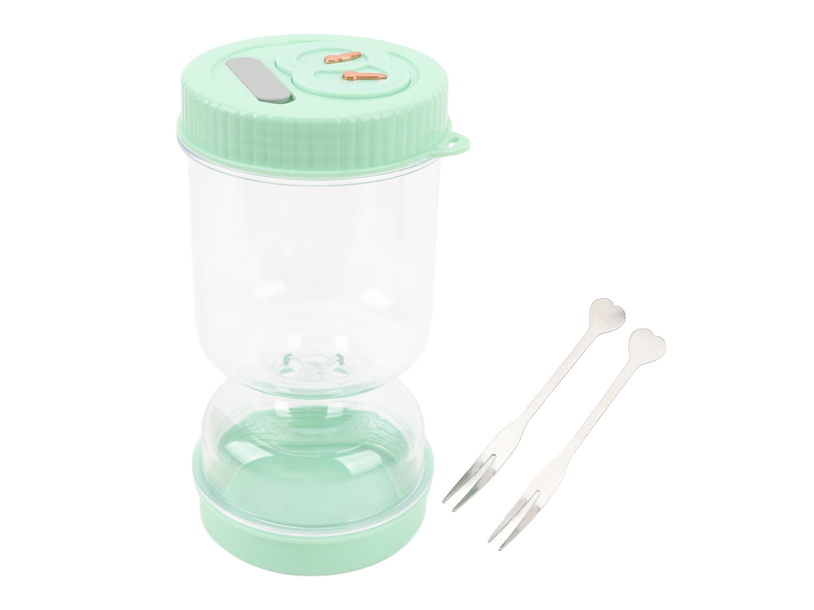 Eyf pote de Conservas Plástico de Grande Capacidade com Separador de Suco para Legumes e Frutas