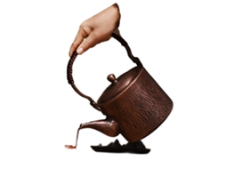 Chaleira XGF CoresLog 1100Cc Cobre PuroFeixeElevação Pura Artesanal s Jarro
