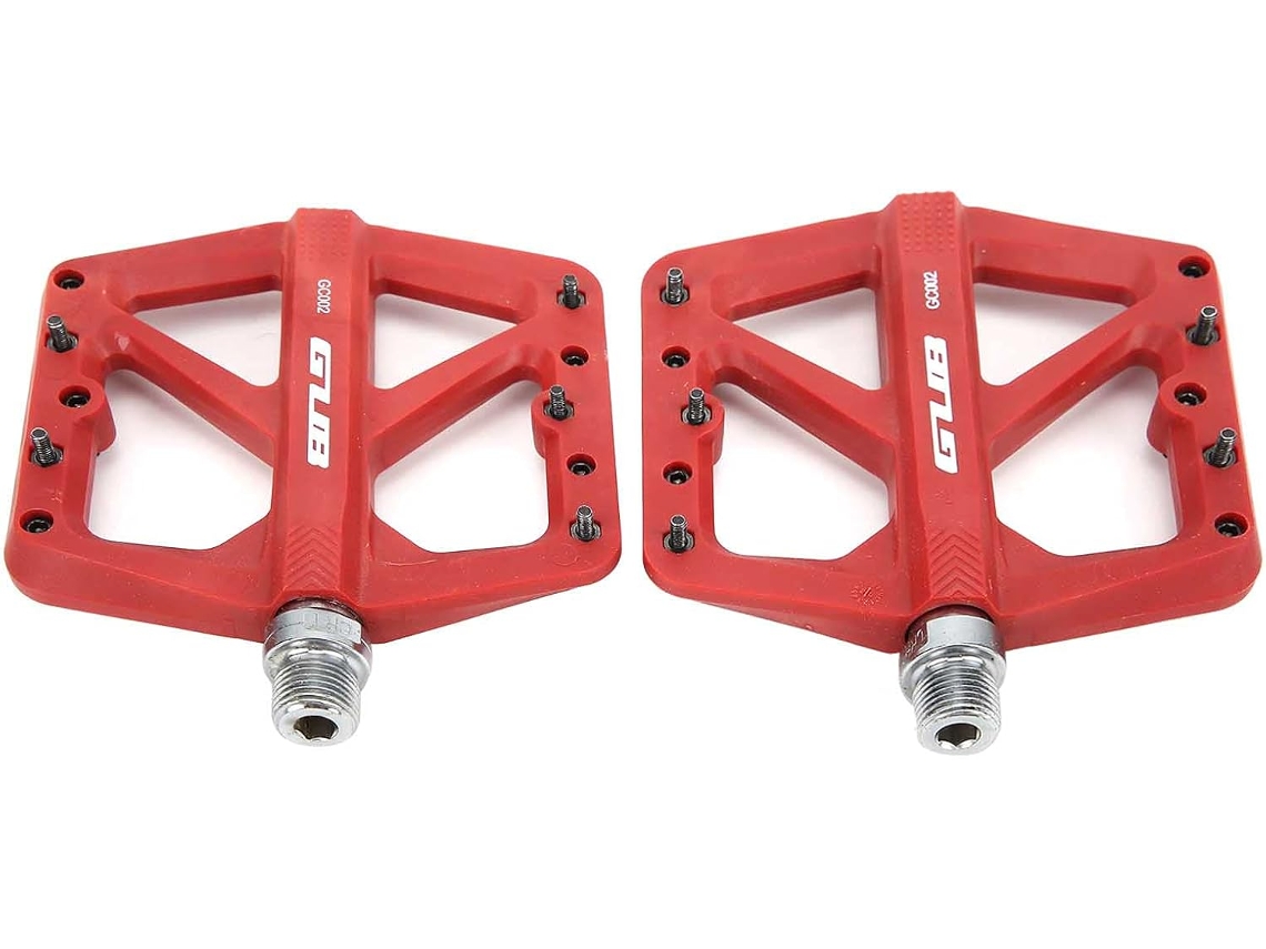 Pedal Bicicleta Com Eixo Aço Cr Mo 9/16'' 10 Pinos Antiderrapantes