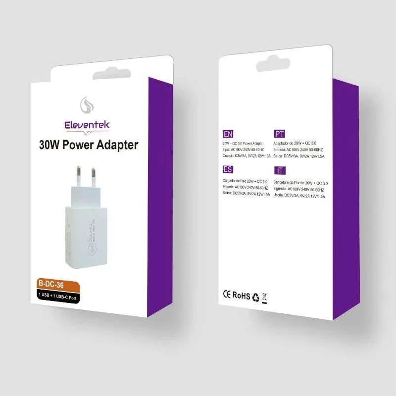 Carregador Rápido Usb-c Eleventek