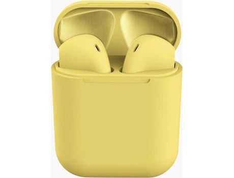 Auriculares Bluetooth True Wireless FONEDA Inpods 12 Yellow (In Ear - Microfone - Amarelo)