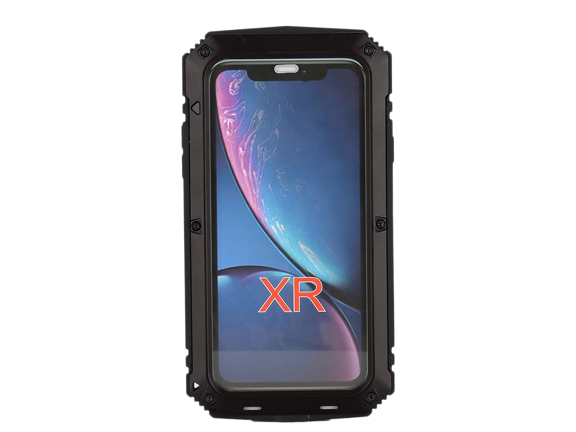 Capa preta para iPhone XR, à prova d'água e antiqueda EOOCOO