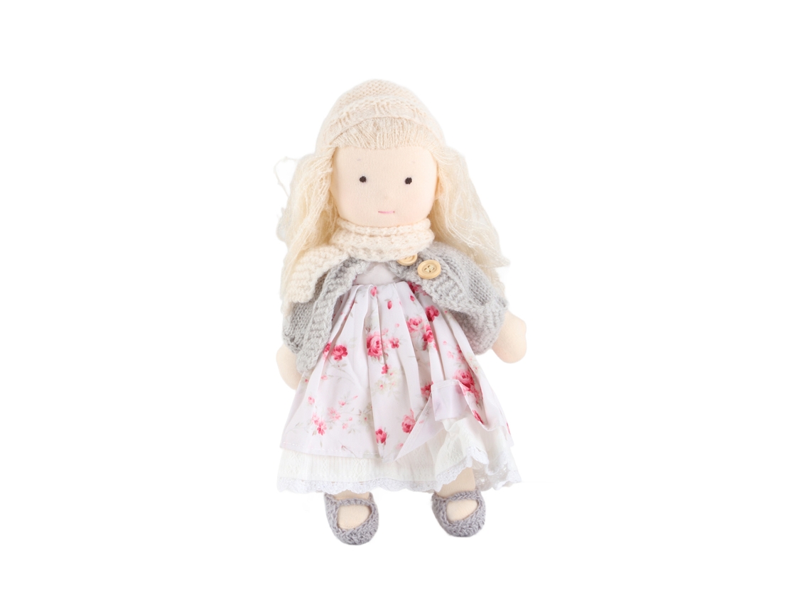 Muñeca Waldorf Hecha A Mano De Algodón Muñeca Bebé Lindo Peluche Muñeca Niña Juguetes De Vestir