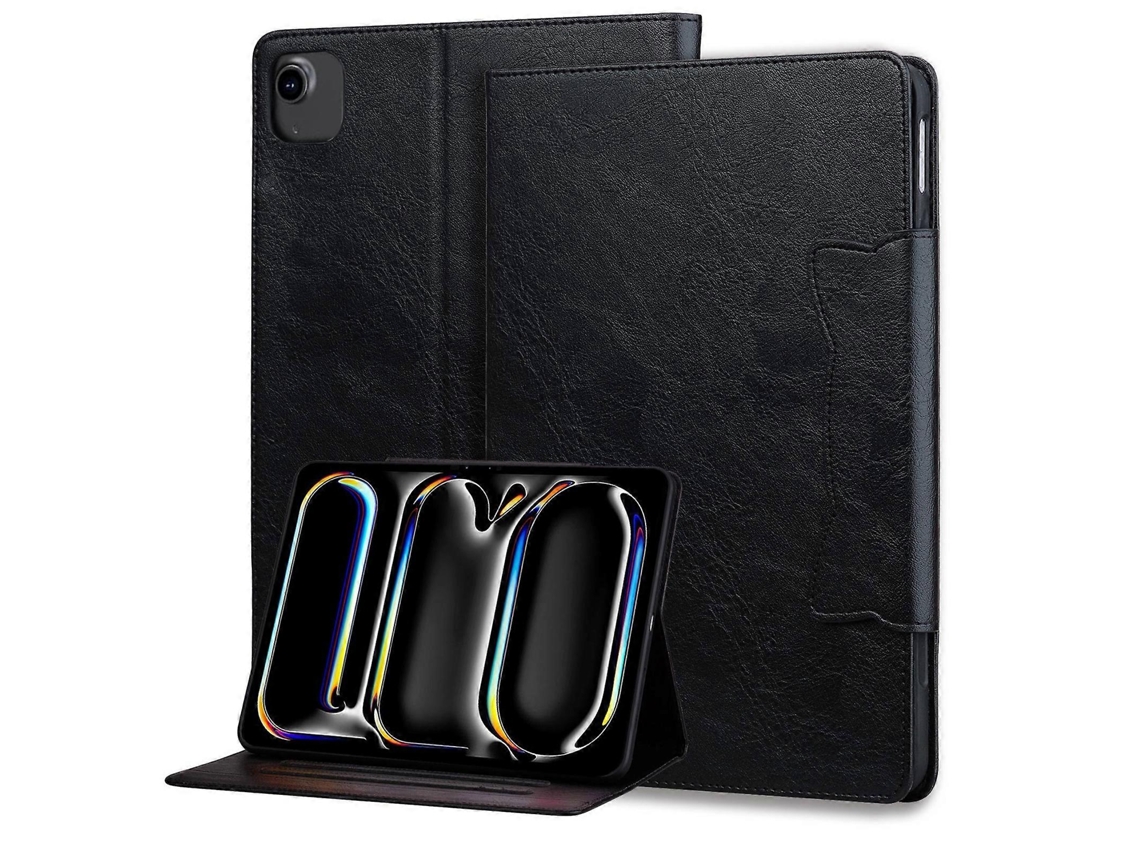 Capa de couro inteligente Webake para tablet com fivela de gato