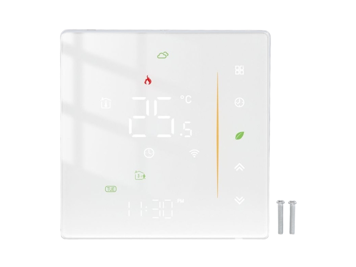 Laxiscreed Termóstato Wifi Inteligente Com Controlo Programável Para Casa, Compatível Com Tuya Smart