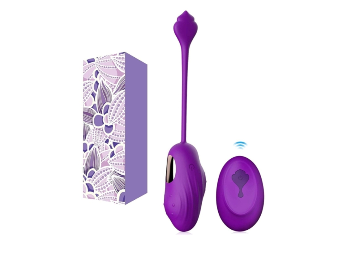Vibrador de controle remoto Yizhood (Roxa)
