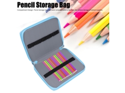 Bolsa De Armazenamento Para Lápis Com Grande Capacidade, Design De Compartimentos, Estojo Estético Multifuncional Para Maquiagem