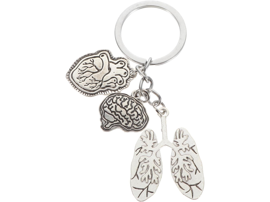 Chaveiro De Metal Prateado Para Mochila E Chaves, Decoração Suspensa Resistente E Elegante, Presente