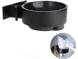 Suporte de Secador Cabelo Sem Perfurar para Varanda do Quarto Banheiro Preto GOKOCO