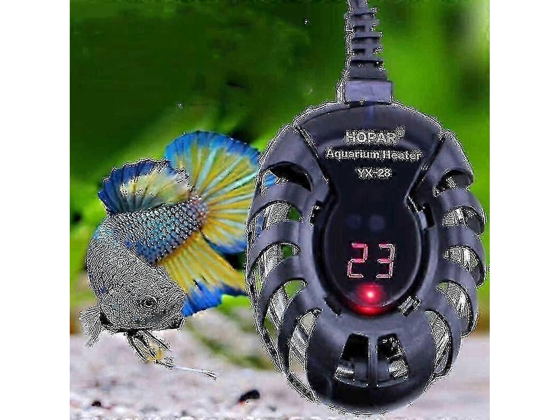Aquecedor Elétrico para Aquário 2025 25 100w com Controlador Digital de Temperatura Peixes e Tartar Ugas GOKOCO