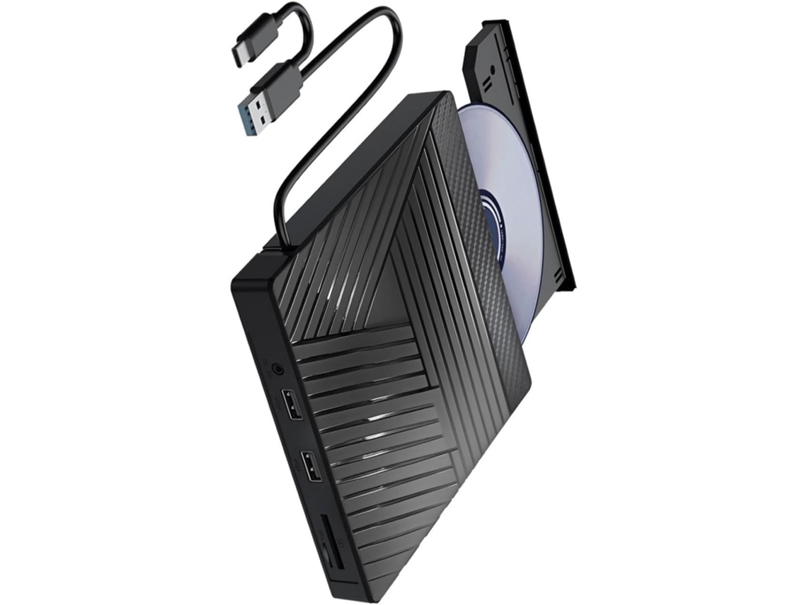 Leitor De Disco Externo Usb 3.0 Tipo C, Hub Com Desempenho Estável