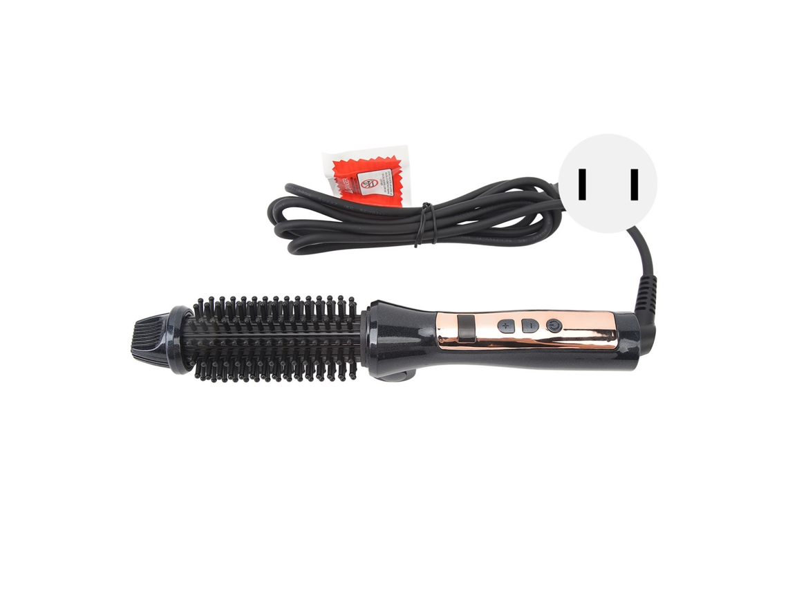 Escova De Cabelo Prensa E Ondula Plegável Anti Queimadura Cerâmica Iônica Com Temperatura Ajustável 100-240v Plug Us