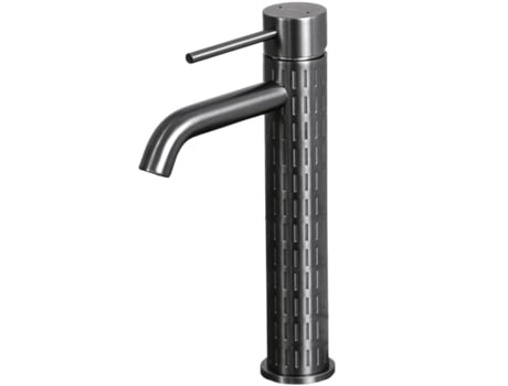 Misturadora de lavatório alto Architek em metal cinza Gun Essebagno