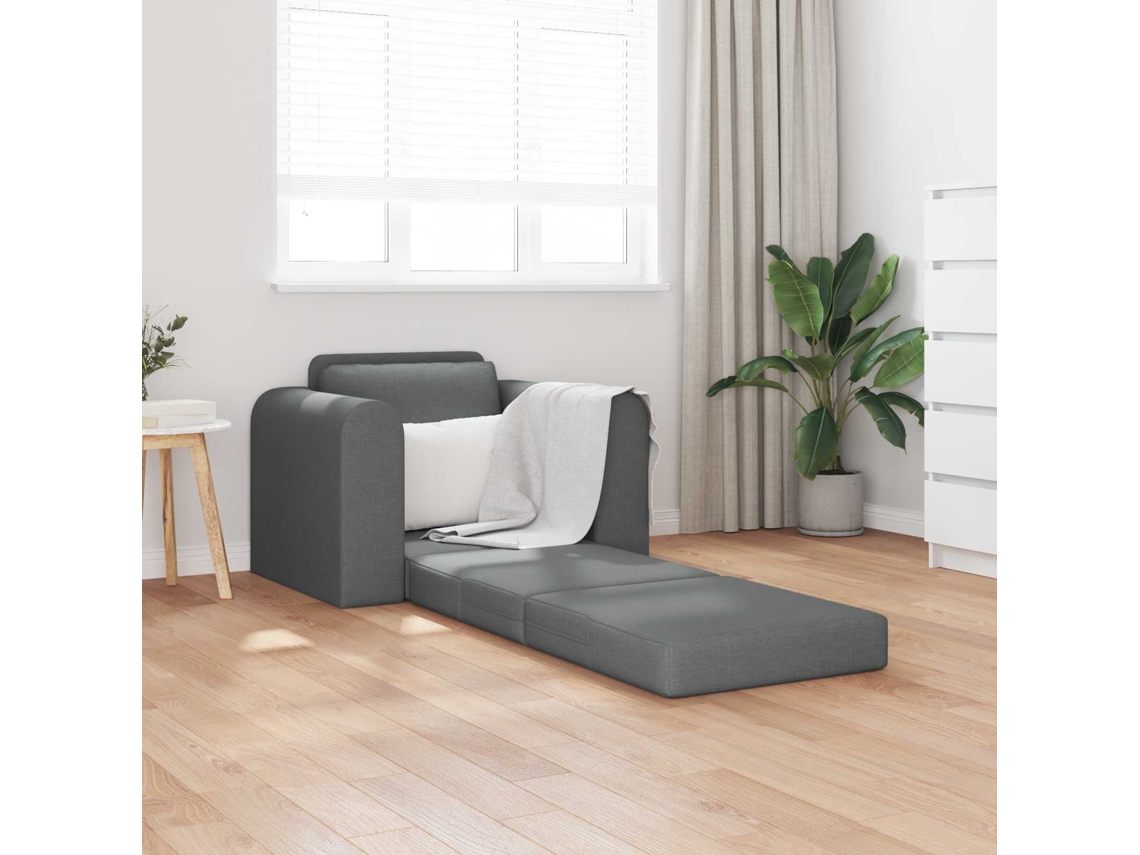 Vidaxl Sofá-cama Cinza Escuro 98 X 71 X 83 Cm Tecido