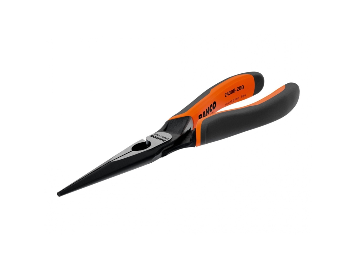 Alicate De Bico Longo Bahco Série 2430g Ergo 200 Mm, Multicolorido -aquaforge