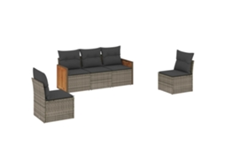 Garden Sofa Set, Garden Sofa Sets Vidaxl Cinzeto Rattan / Vime (n/a)