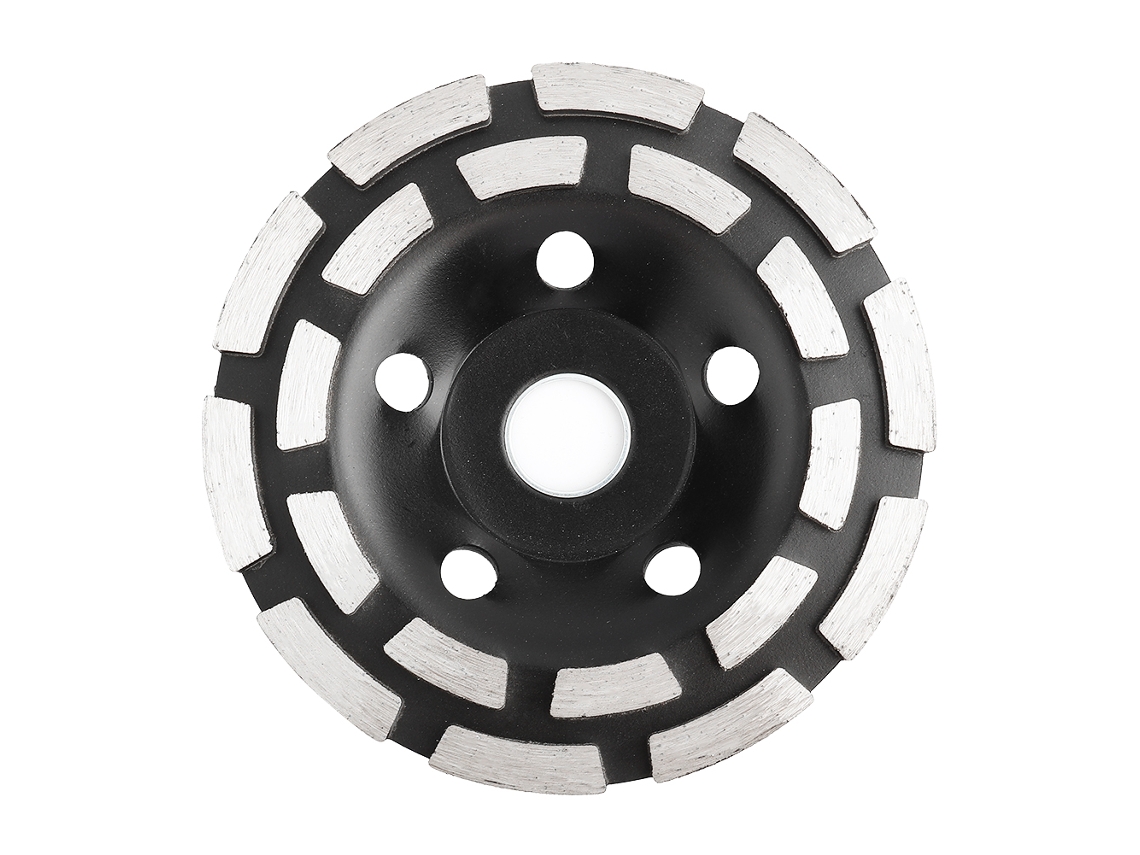 Lâmina De Serra Com Roda De Esmeril Diamantada Dupla Fileira 125mm Para Corte E Polimento
