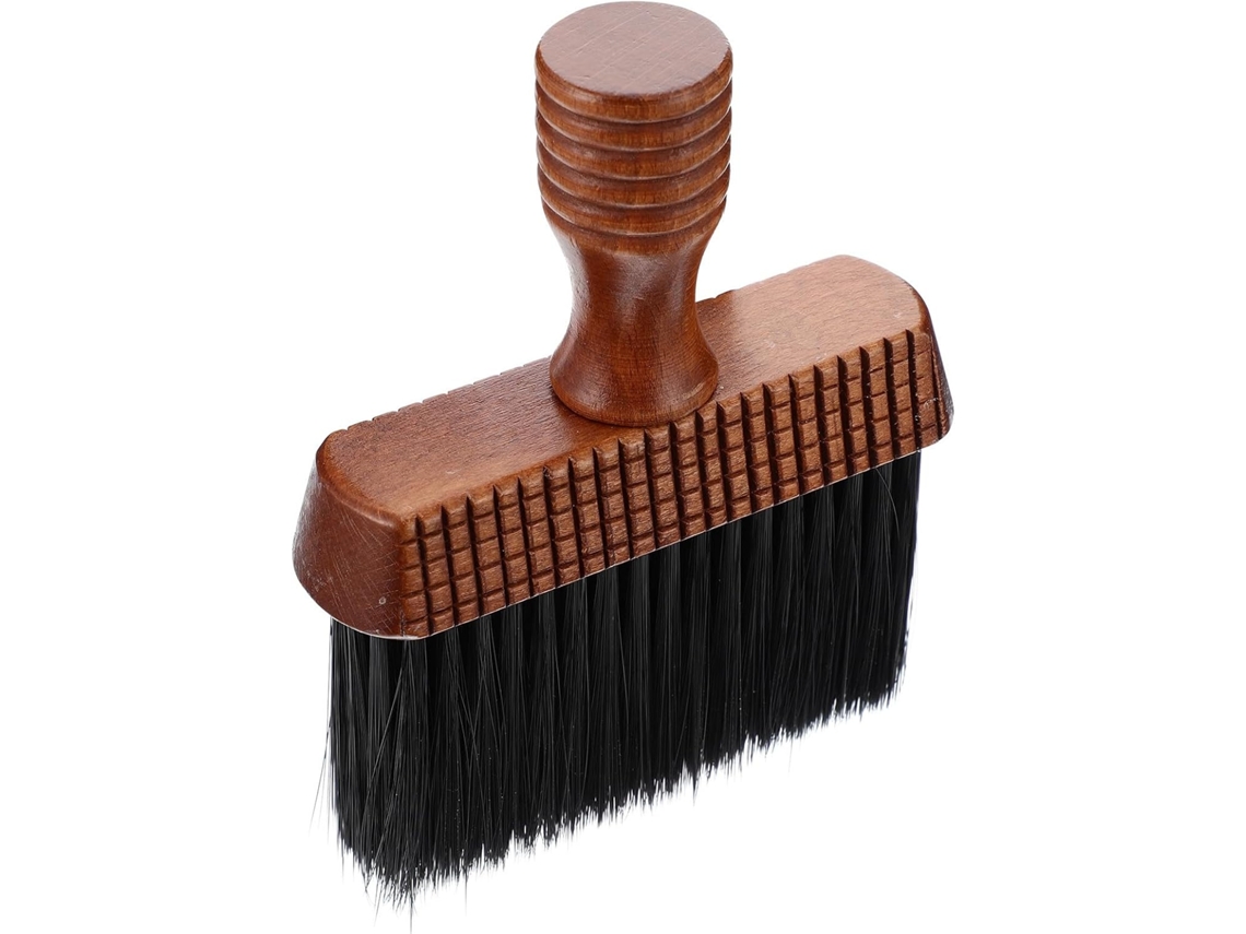 Escova De Cabelo Quebrado Kallory Em Madeira Com Fibras Pp, Escova De Limpeza Pescoço Adequada Para Barbear Em Salão