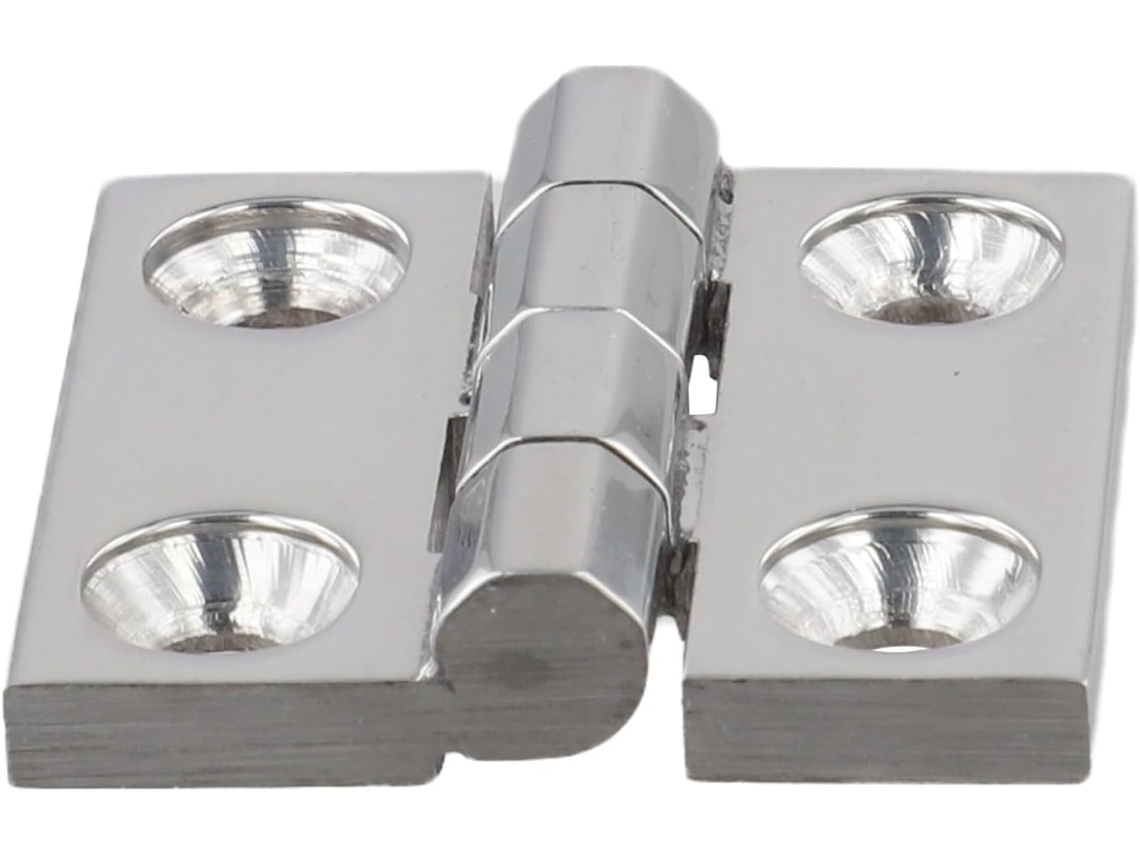 Dobradiça Para Armário Elétrico 40x 40mm, Material Aço Inoxidável 304, Acabamento Escovado, Design Resistente, Durável