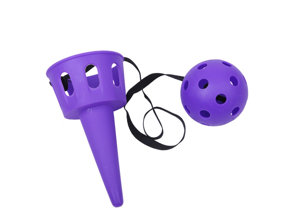JOGO de bola Business de lançar e pegar 16.5cm, habilidades, ao ar livre, roxo | S/MARCA