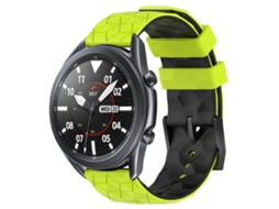 Pulseira De Silicone Bicolor Com Estampa De Futebol Para Samsung Galaxy Watch3 (45 Mm E 22 Mm).