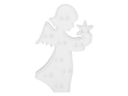 Luz de Noite Anjo Fada Led em Plástico Branca Quente para Decoração de Quarto Infantil
