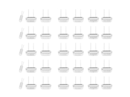 Kit de 35 Peças Osciladores de Cristal 32.768k 6m 8m 11.0592m 12m 16m 20m Componentes Elétronicos Passivos