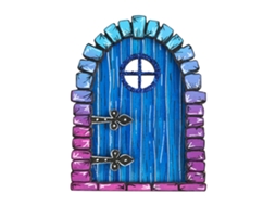 Porta De Fada Laxiscreed Decorativa Para Jardim - Ornamento Criativo Em Madeira Para Quintal