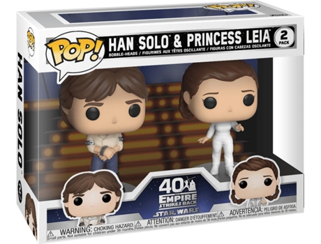 Figura Funko POP! Vinyl: Star Wars - 2Pk Han & Leia
