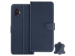 Capa Fólio Para Samsung Galaxy 6 Ushion Com Porta-cartões Azul