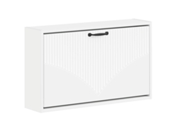 Vidaxl Armário De Sapatos De Parede Hoorn 71 X 17 X 43 Cm Branco