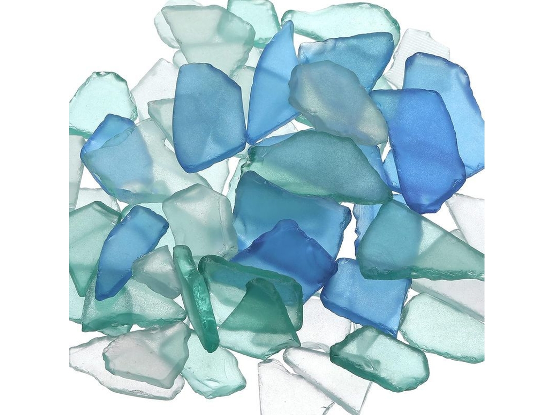 Piezas De Vidrio Marino En Bulk Cobalto De 11 Oz Para Decoración De Bodas En La Playa Y Fiestas Caribeñas