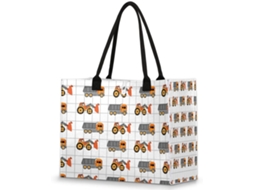 Bolsa Tropicallife com estampa animada (42x17cm)
