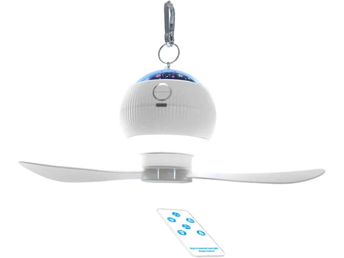 Ventilador Elétrico 3 Em 1, 3600mah, Tipo C, De Resfriamento Ar Para