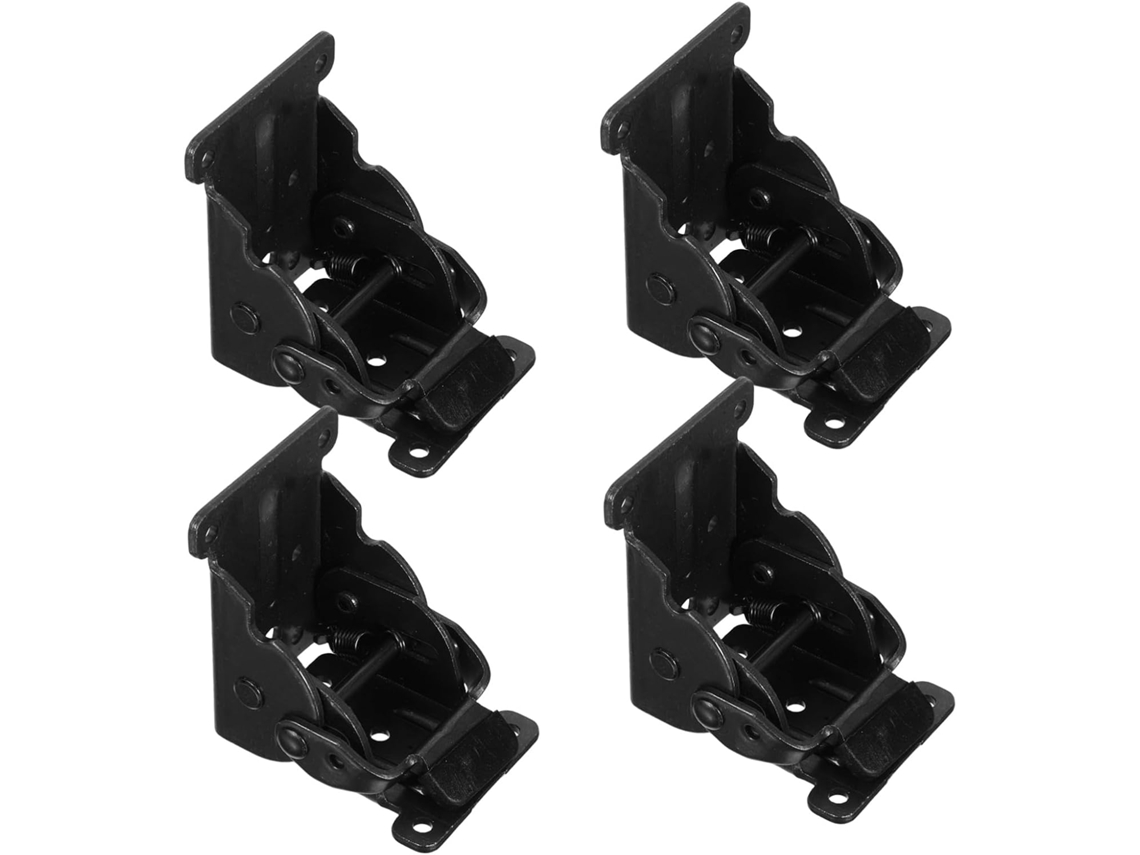 Conjunto De 4 Dobradiças Metálicas Dobráveis Com Travamento