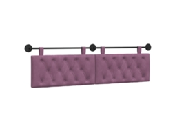 Conjunto 1 Cabeceira Moderna Vidaxl Roxo Veludo (170 X 55 X 7 Cm)
