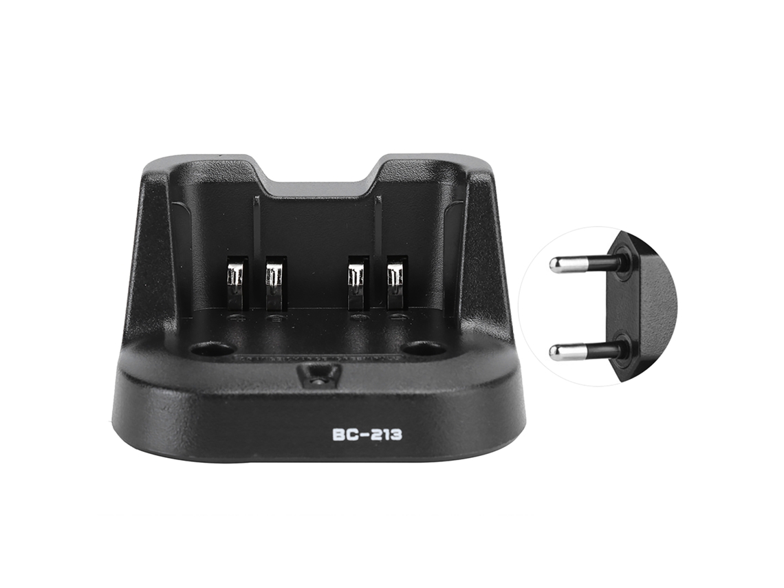 Carregador De Bateria Bc213 Para Rádio Icom Icv88 Icf1000 Icf2000 Eu