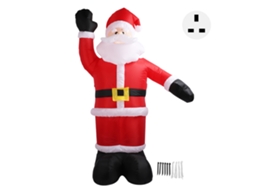 Boneco De Papai Noel Inflável 2.4m Decor Natal Jardim Plug Uk 220v