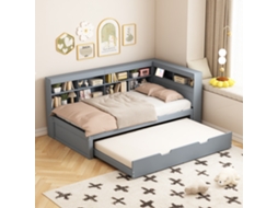 Sofá-cama Madeira 90x200 Usb Armazenamento