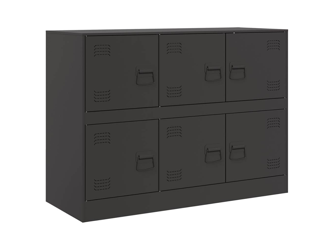 Aparador 99x39x73 Cm Aço Preto MAISON EXCLUSIVE