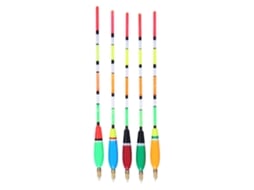 Flutuador de Pesca de Balsa 5pcs 3+2g Multicolor