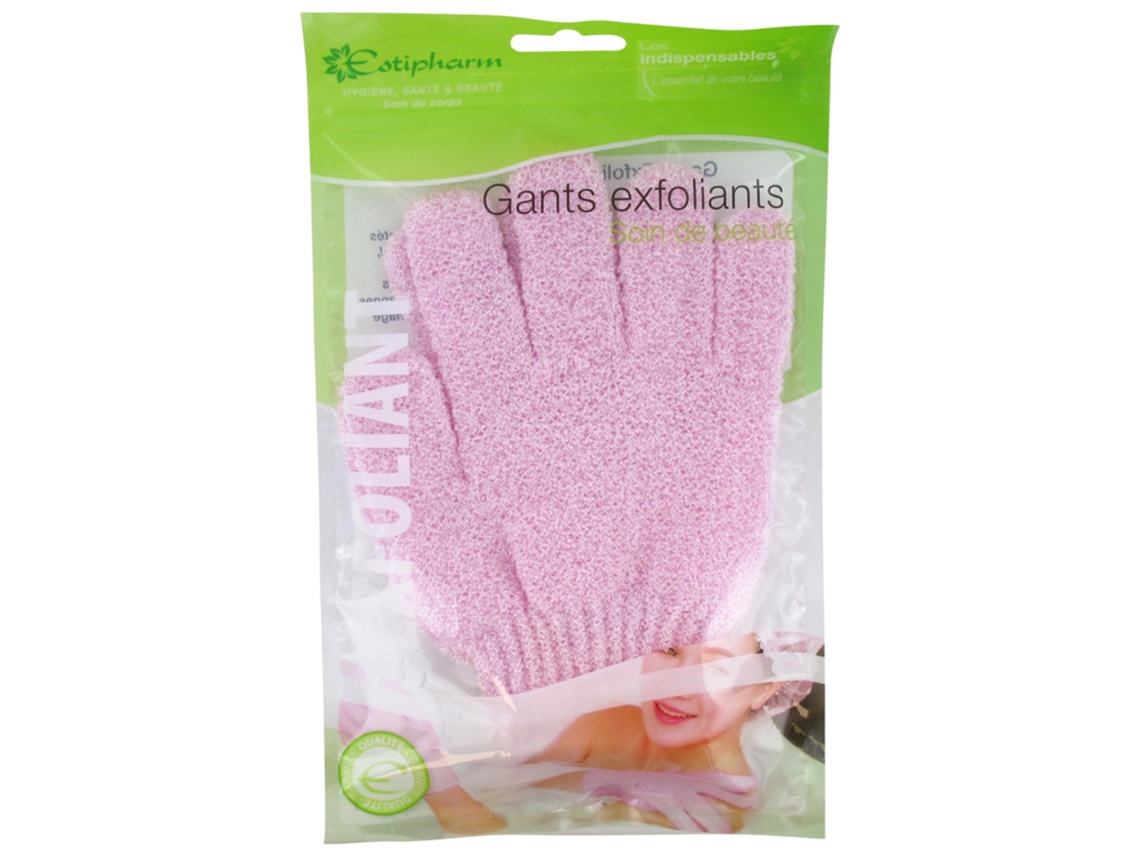 Conjunto de 2 Luvas Esfoliantes Cor: Rosa ESTIPHARM