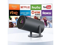 Mini projetor portátil Slwomoose com Bluetooth de inicialização automática, projetor de vídeo inteligente Full HD, compatível com 4K, WiFi 6 e Bluetooth 5.0