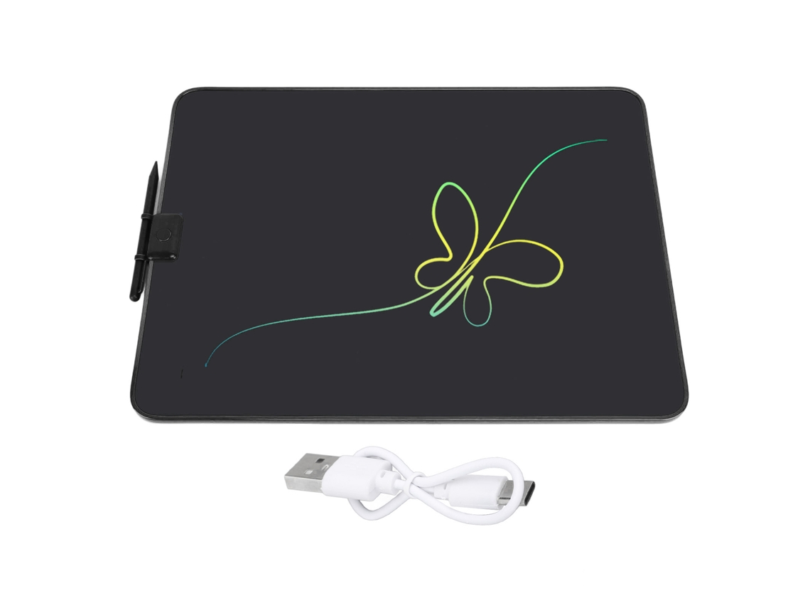 Ats tableta Lcd de 20 Polegadas para Escrever e Desenhar Recarregável com Lápis para Educação Infantil em Casa Preta