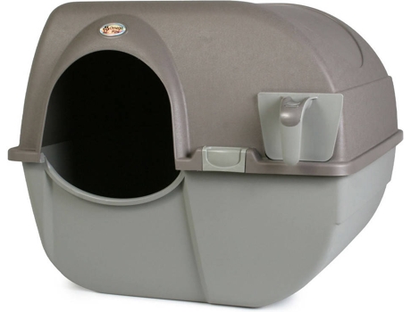 Caixa de Areia para Gato OMEGA PAW Roll N'Clean Litter (Castanho - 50.8 x 58.42 x 48.26 cm - Grande)