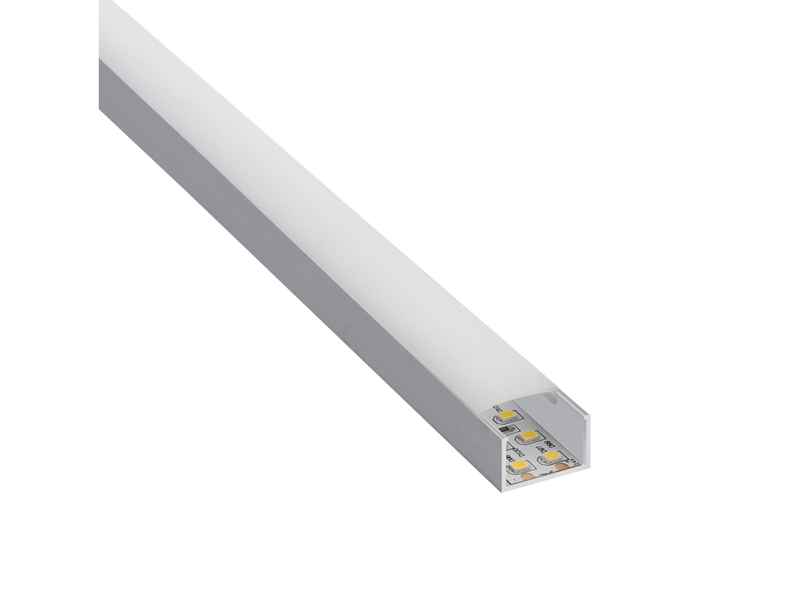 Perfil Aluminio Sing Para Fitas Led 2 Metros LEDBOX