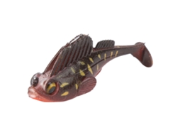 Jumping Fish Lure (anti-snagging, Deep Diving) Soft Worm With Hook Soft Bait Black King Kong Hook 75mm/13g Black Red Yellow